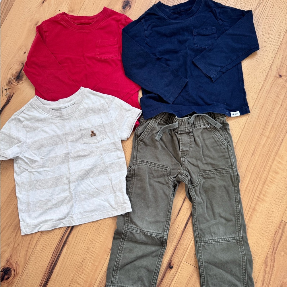 Gap Kids Boys Clothing Set - size 3t Red, Navy, Tan, Olive. EXCELLENT CONDITION